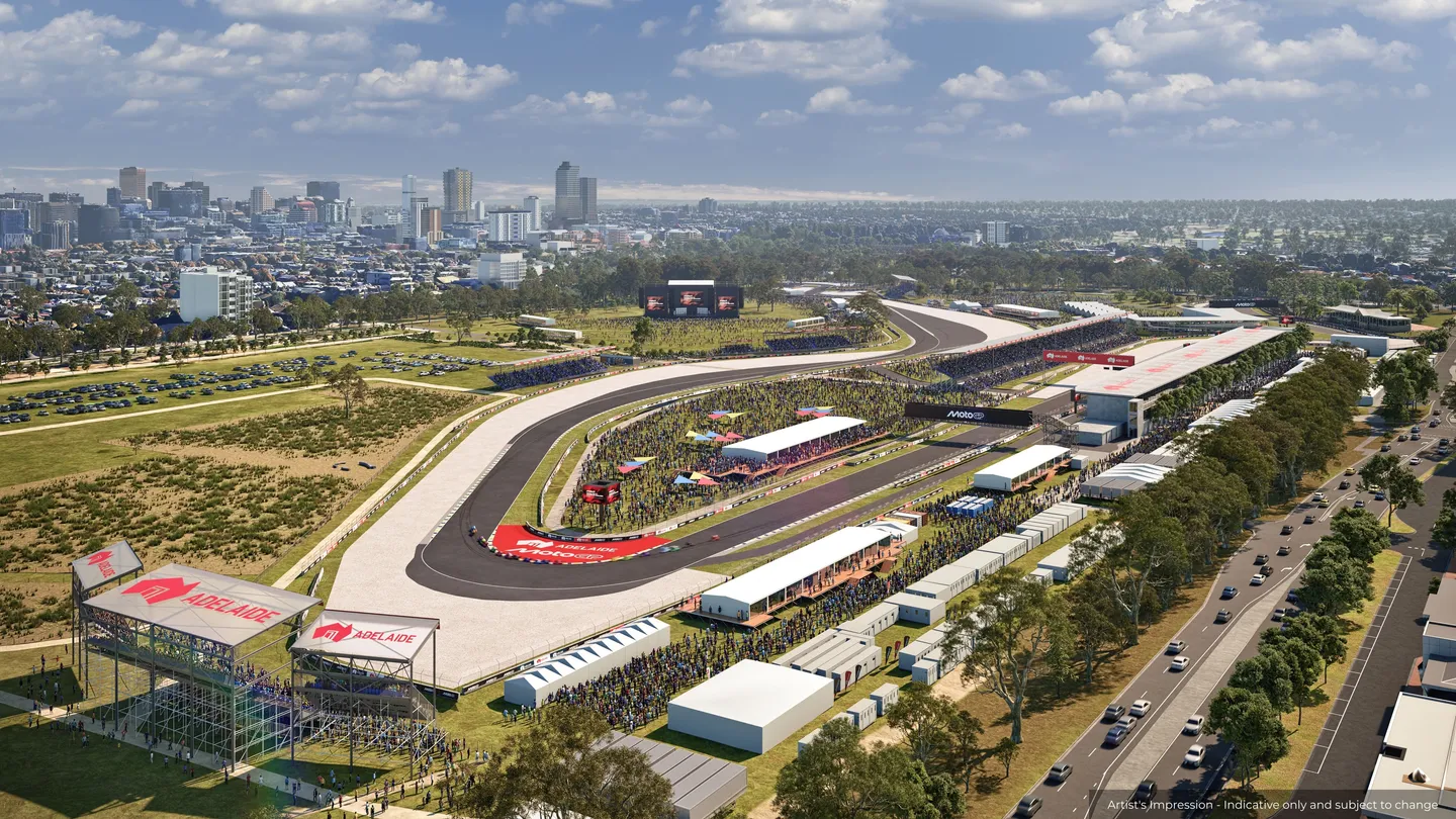 2027 Adelaide MotoGP cadde pisti